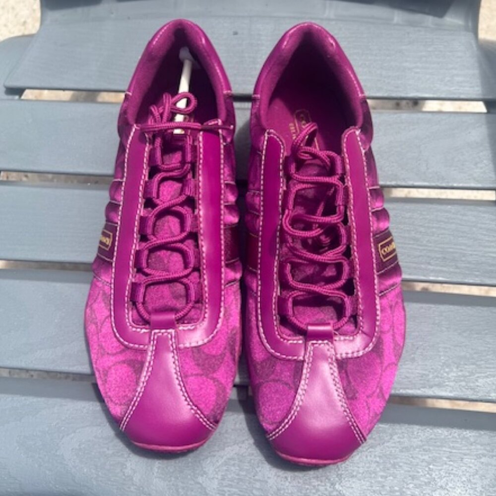 Coach Plum Kirby Sneakers Size 8.5